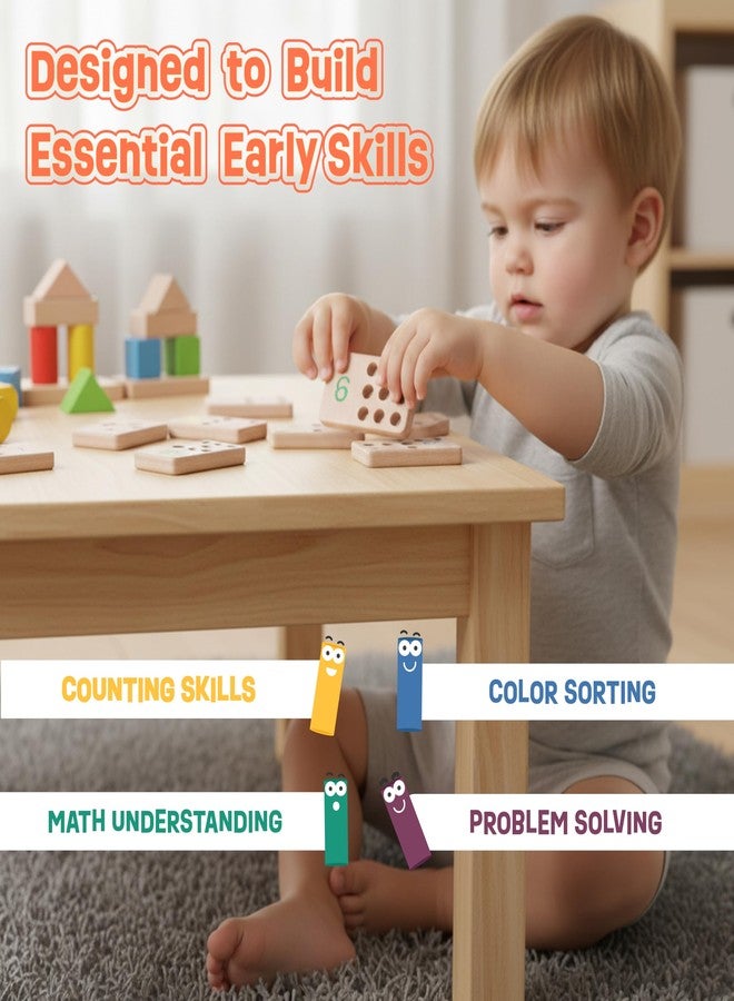 Babbles Wooden Number Peg Board, 1-10 Number Recognition with 57 Pegs, Montessori Inspired Counting Toy for Toddlers, Fine Motor Skills, Hand Eye Coordination - Image 4